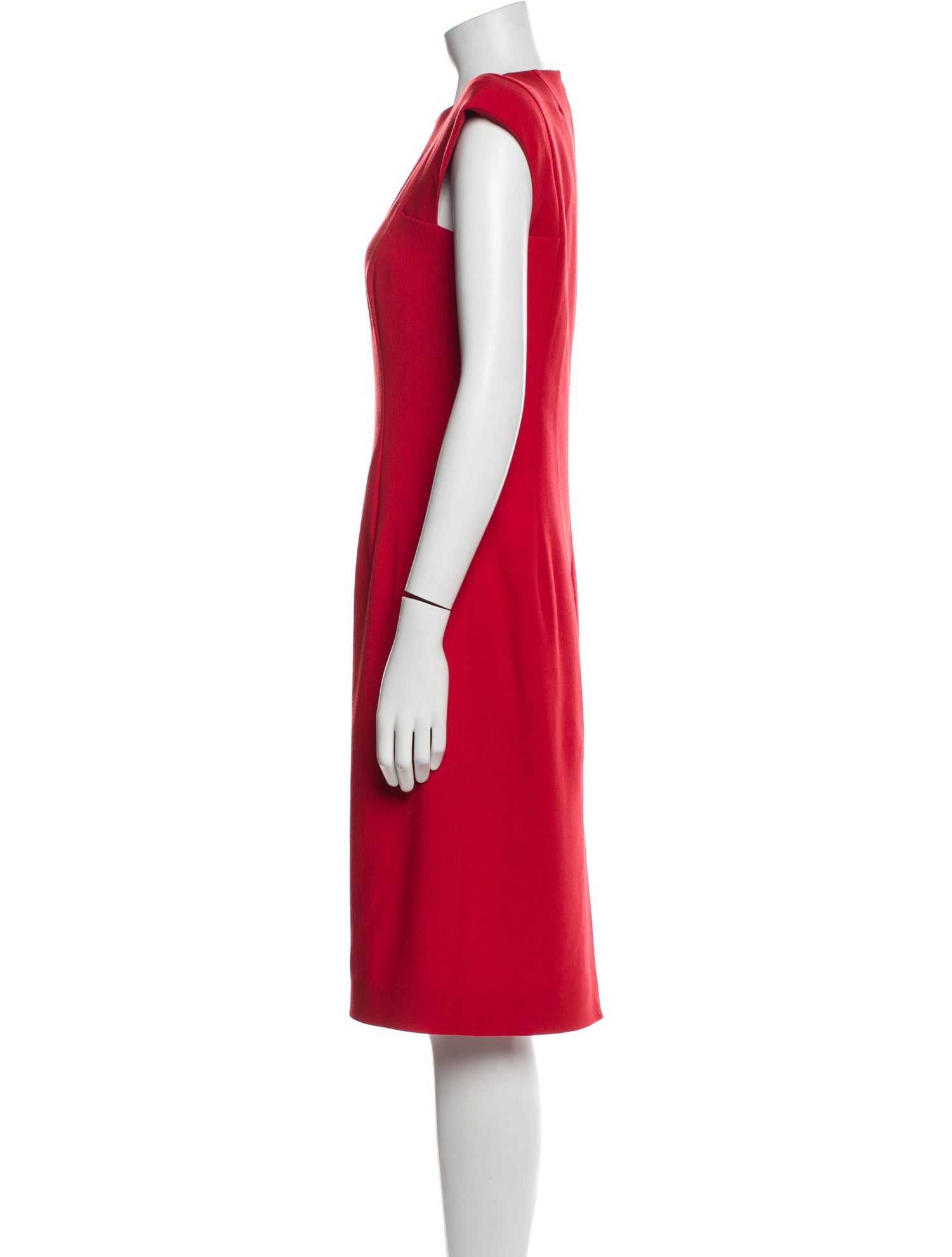 Michael Kors Virgin Wool Midi Length Dress