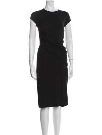 Michael Kors Crew Neck Midi Length Dress