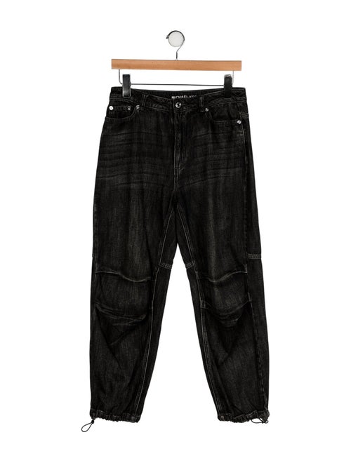 Michael Kors Mid-Rise Straight Leg Jeans