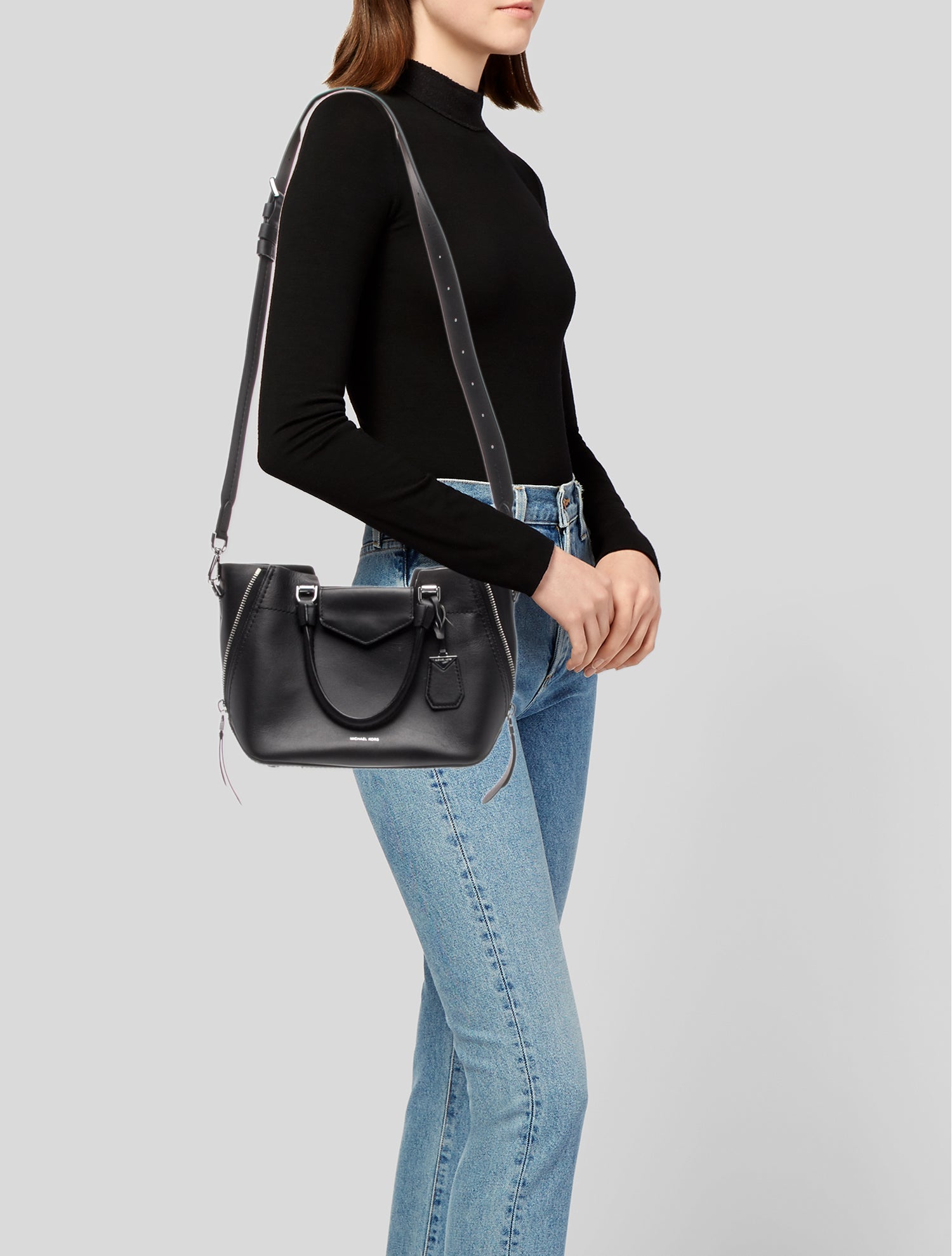 Michael Kors Leather Top Handle Bag