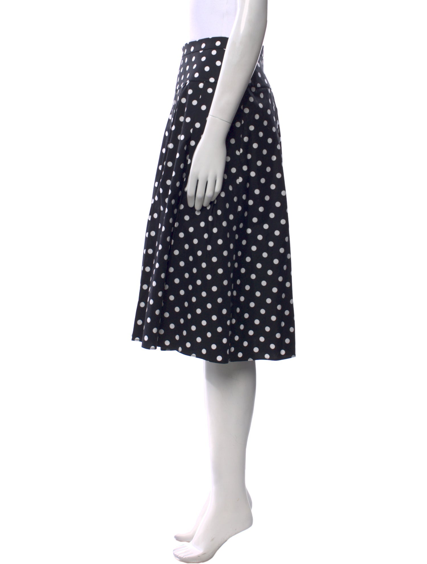 Michael Kors Collection Polka Dot Print Knee-Length Skirt