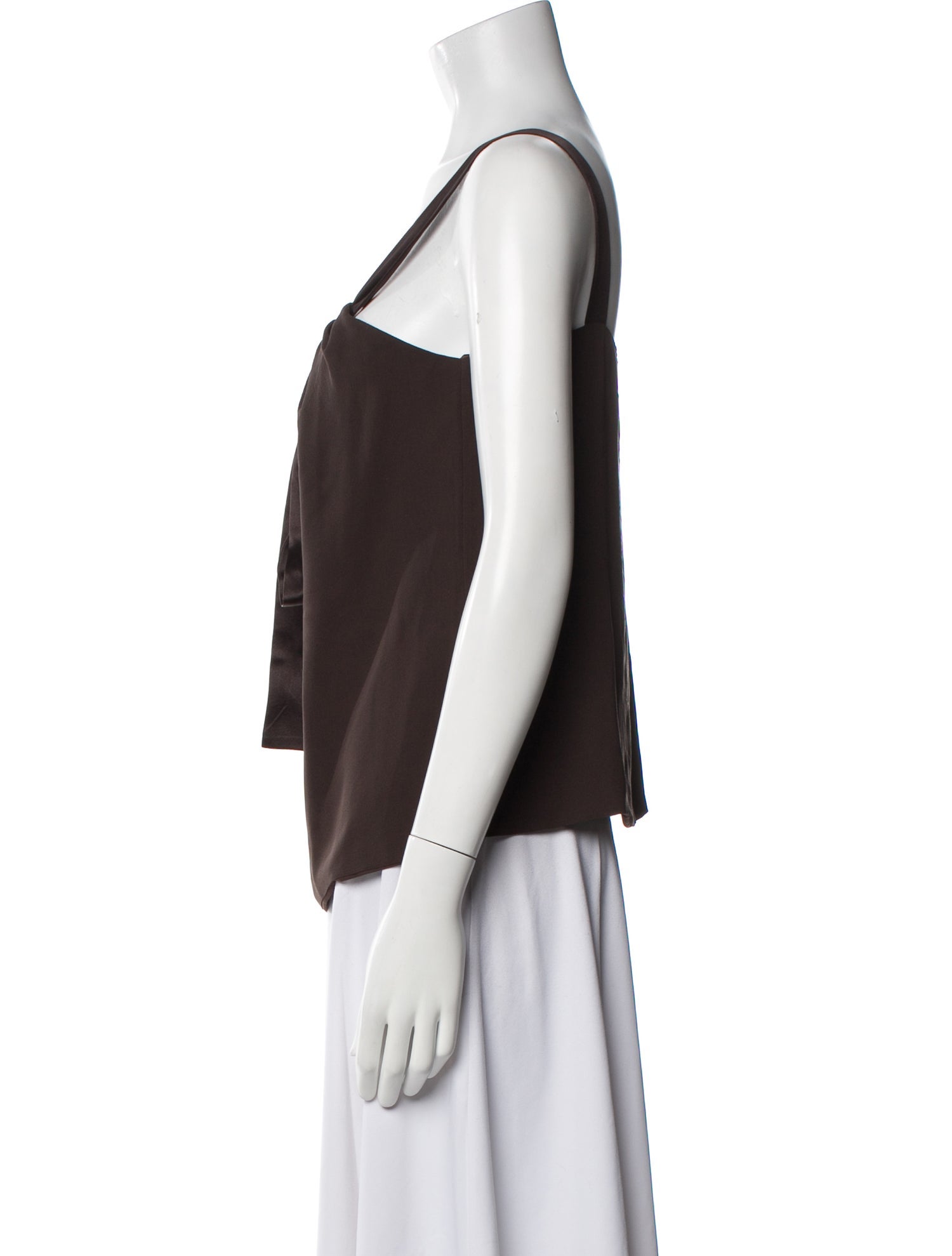 Michael Kors Silk Square Neckline Top