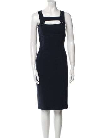 Michael Kors Virgin Wool Knee-Length Dress