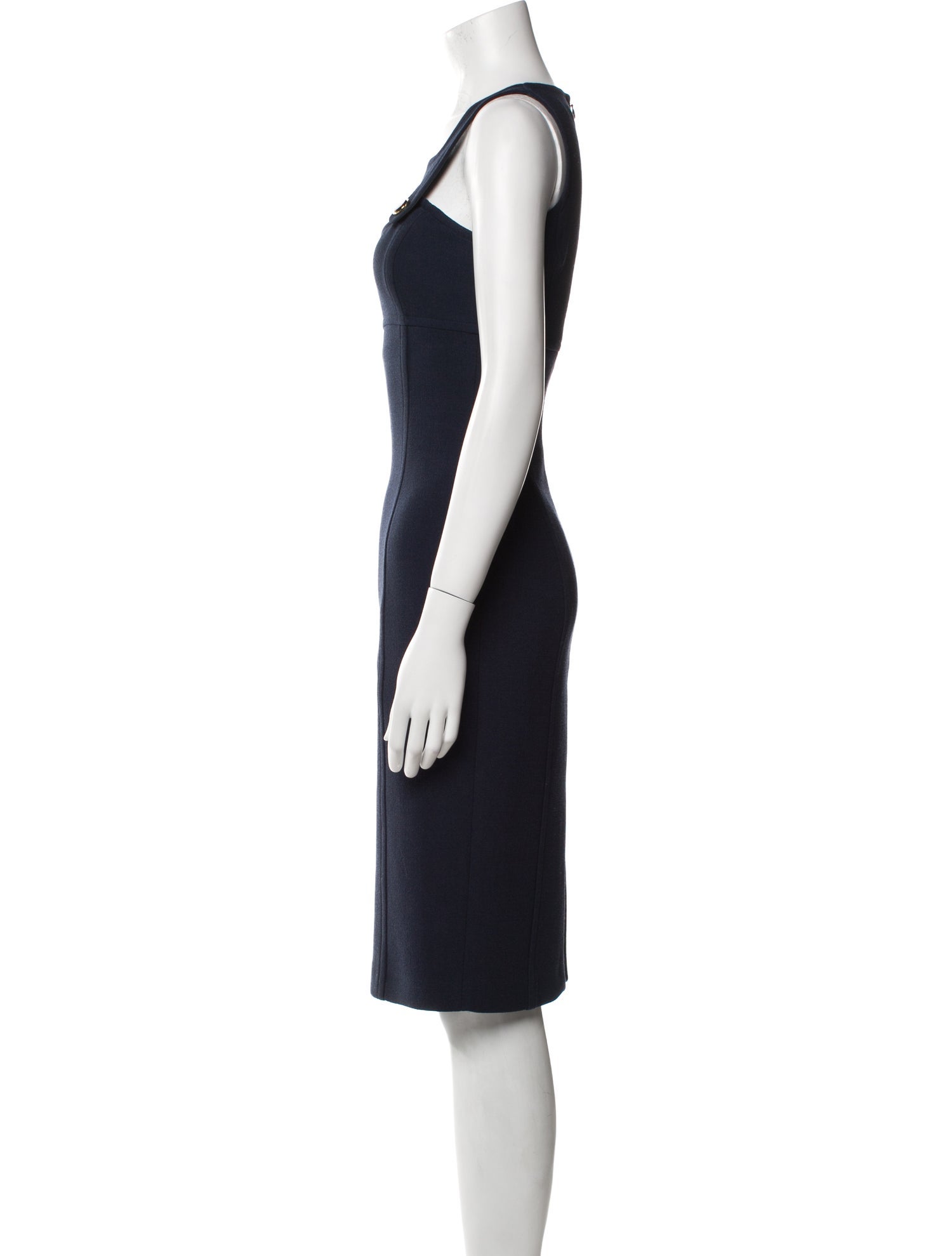 Michael Kors Virgin Wool Knee-Length Dress