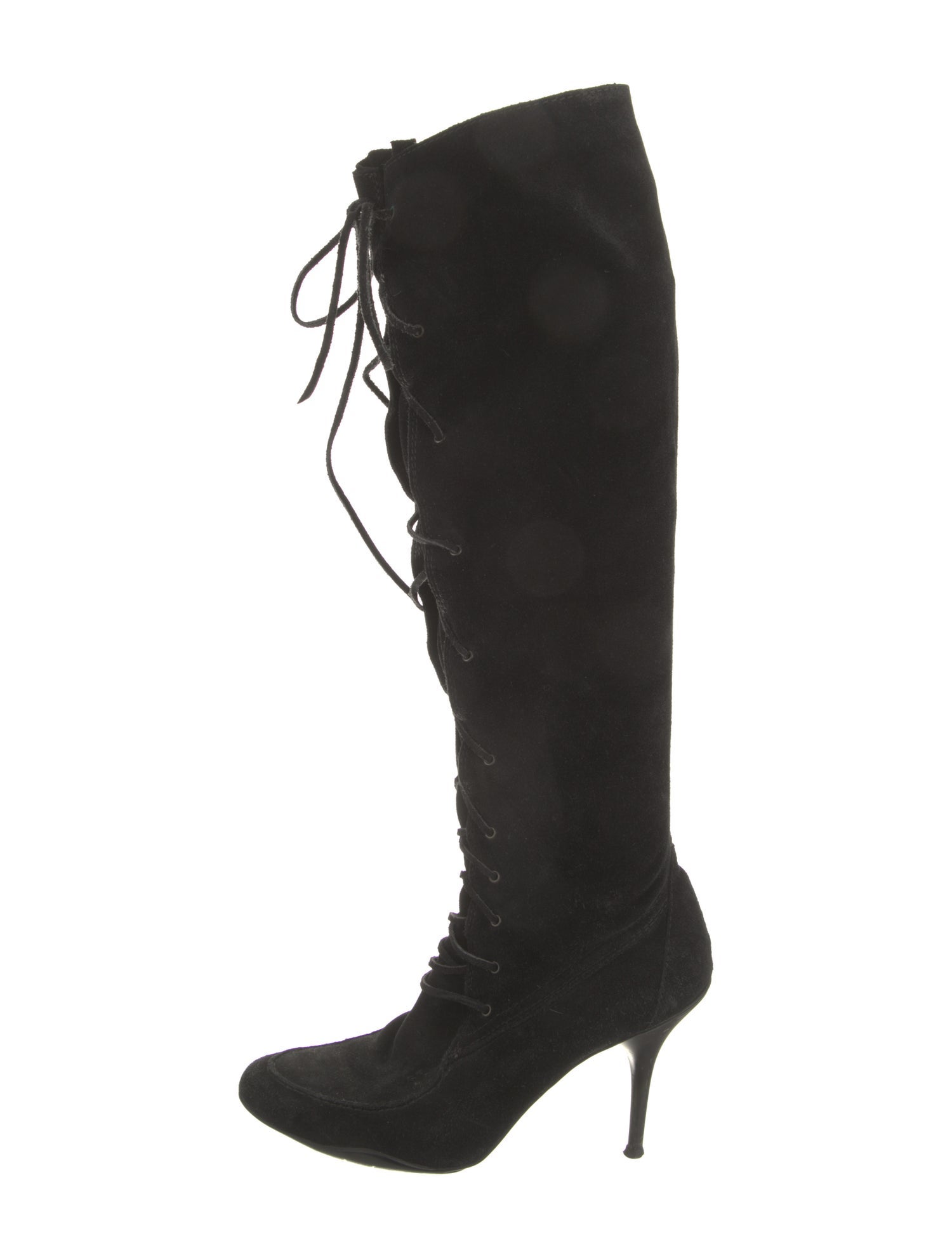 Michael Kors Vintage Suede Lace-Up Boots