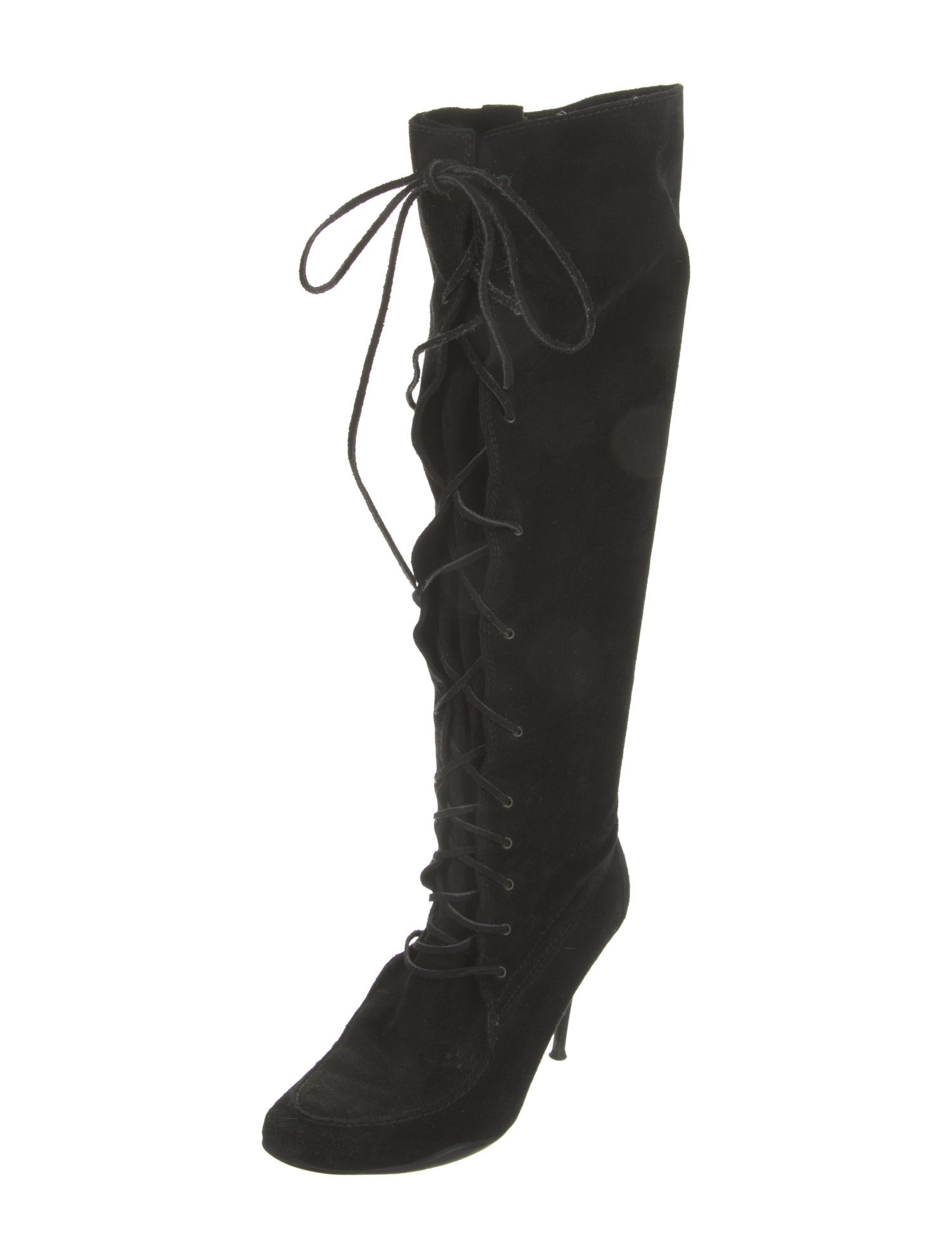 Michael Kors Vintage Suede Lace-Up Boots
