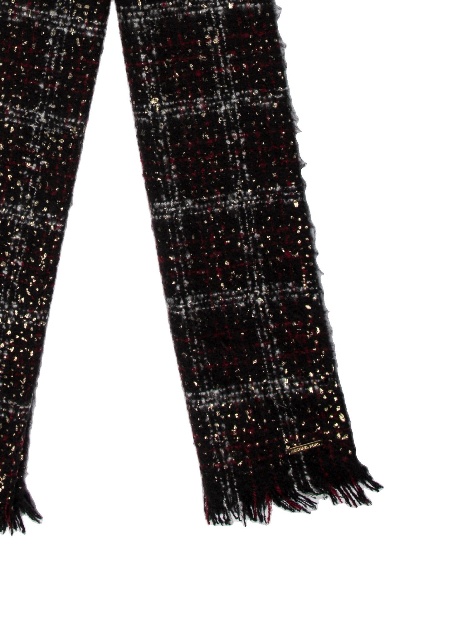 Michael Kors Wool Tweed Pattern Scarf