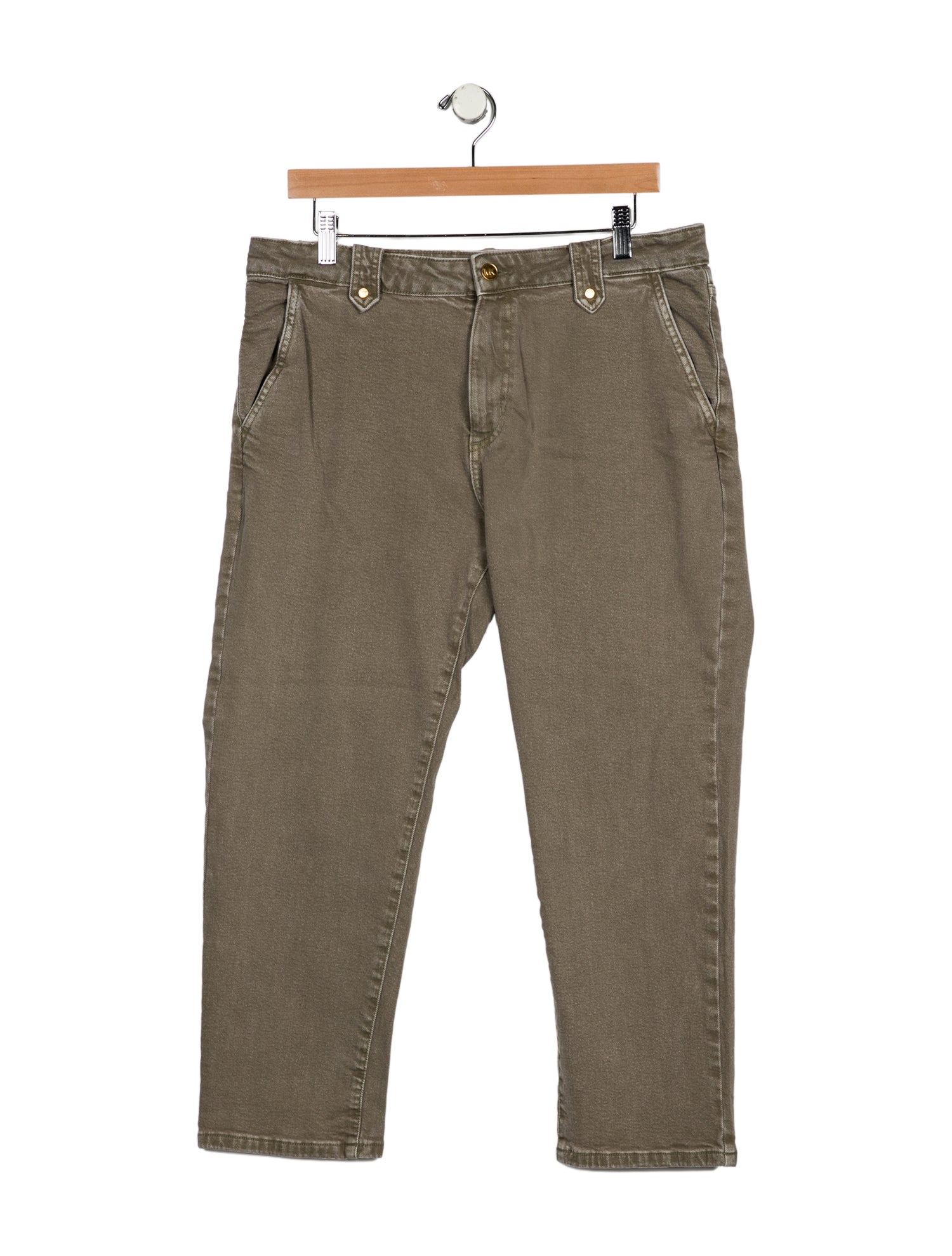 Michael Kors High-Rise Straight Leg Jeans