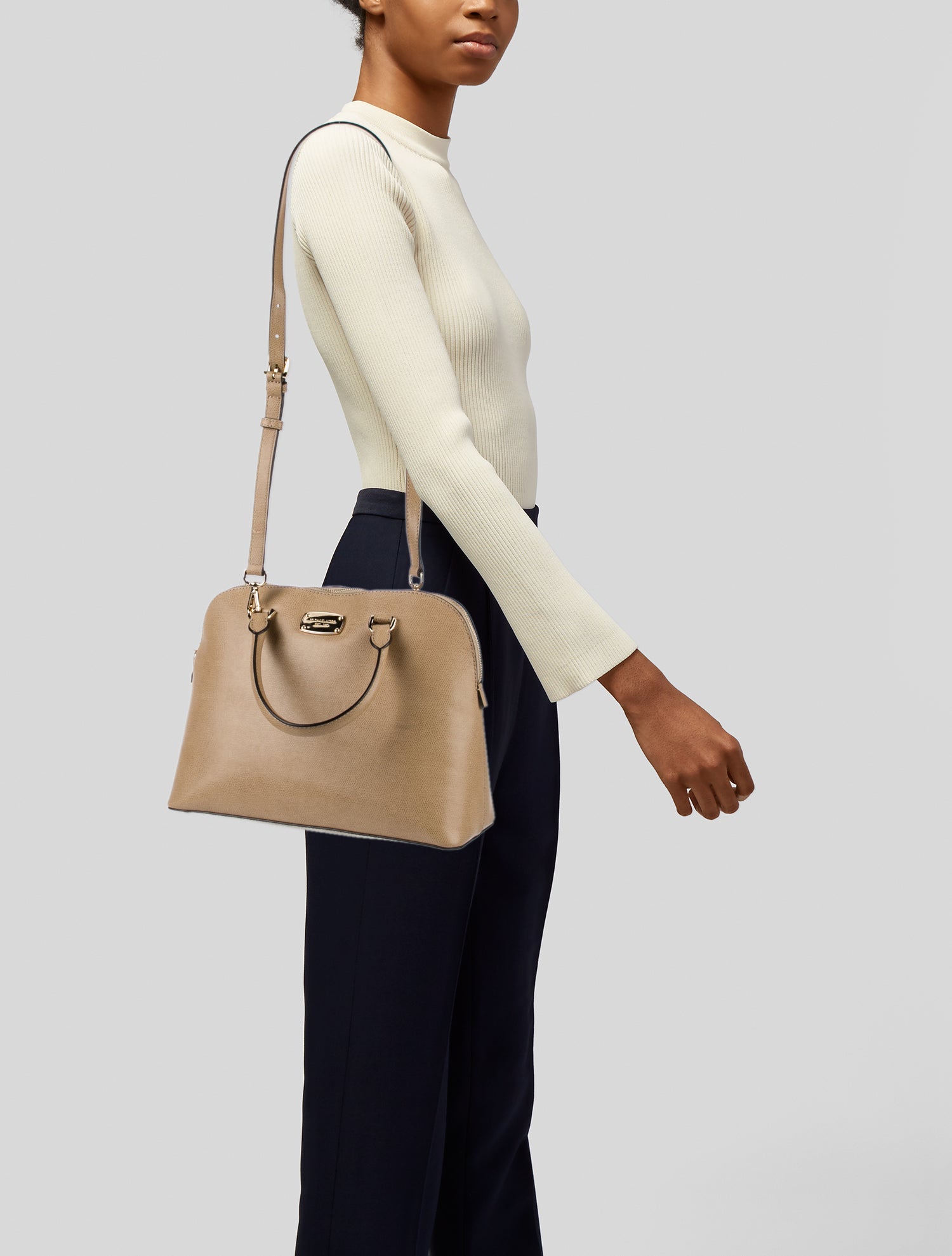 Michael Kors Leather Top Handle Bag