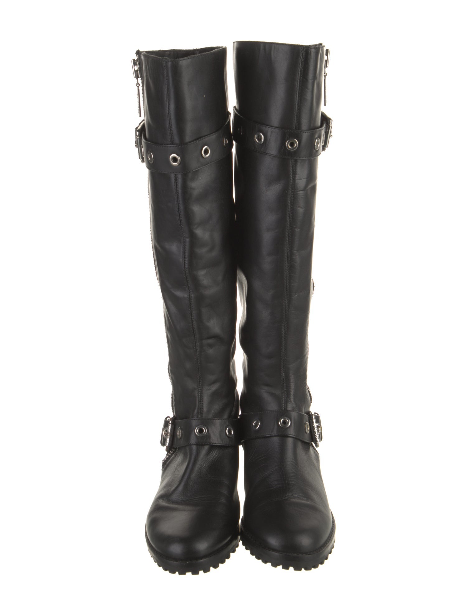 Michael Kors Leather Riding Boots