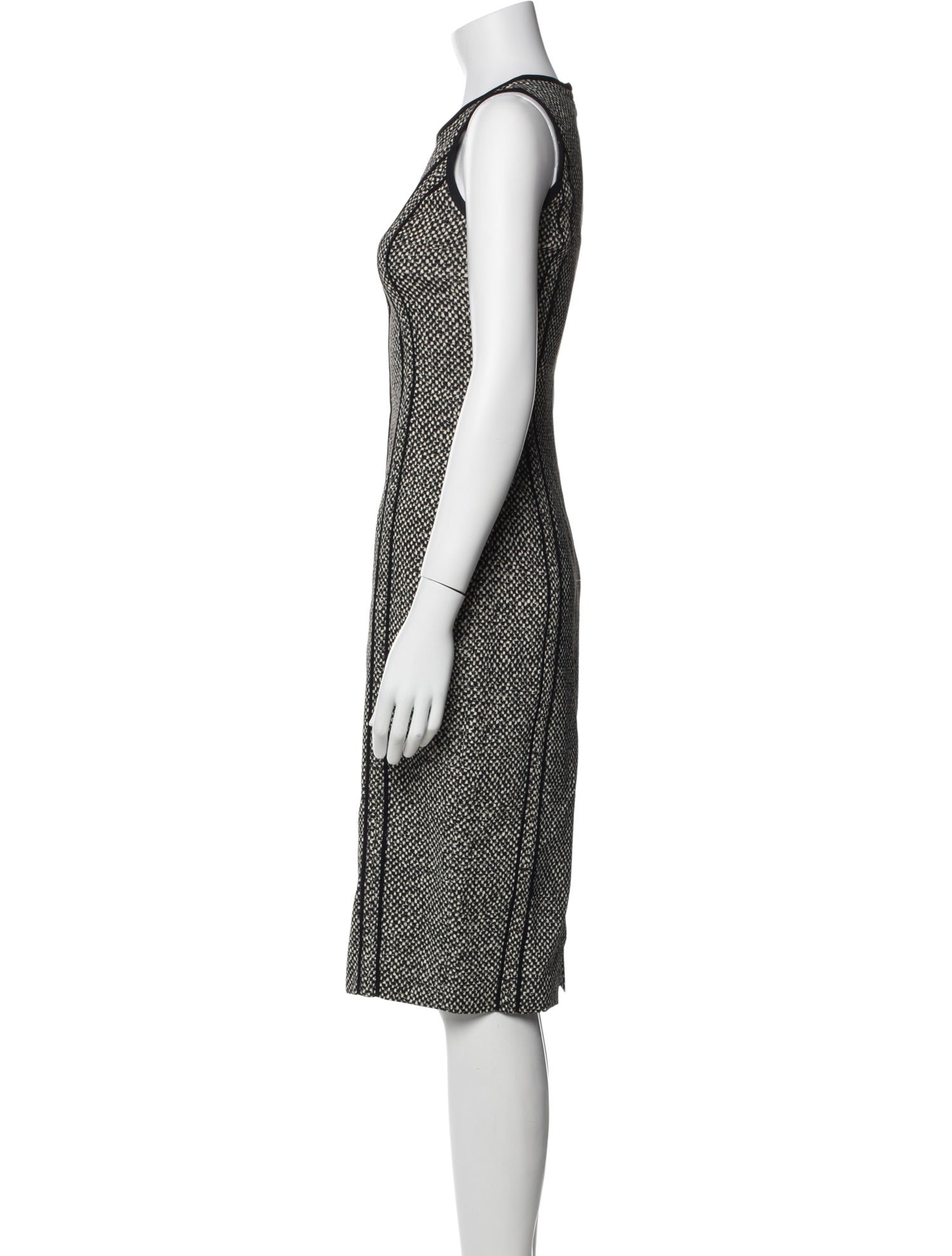 Michael Kors Scoop Neck Midi Length Dress