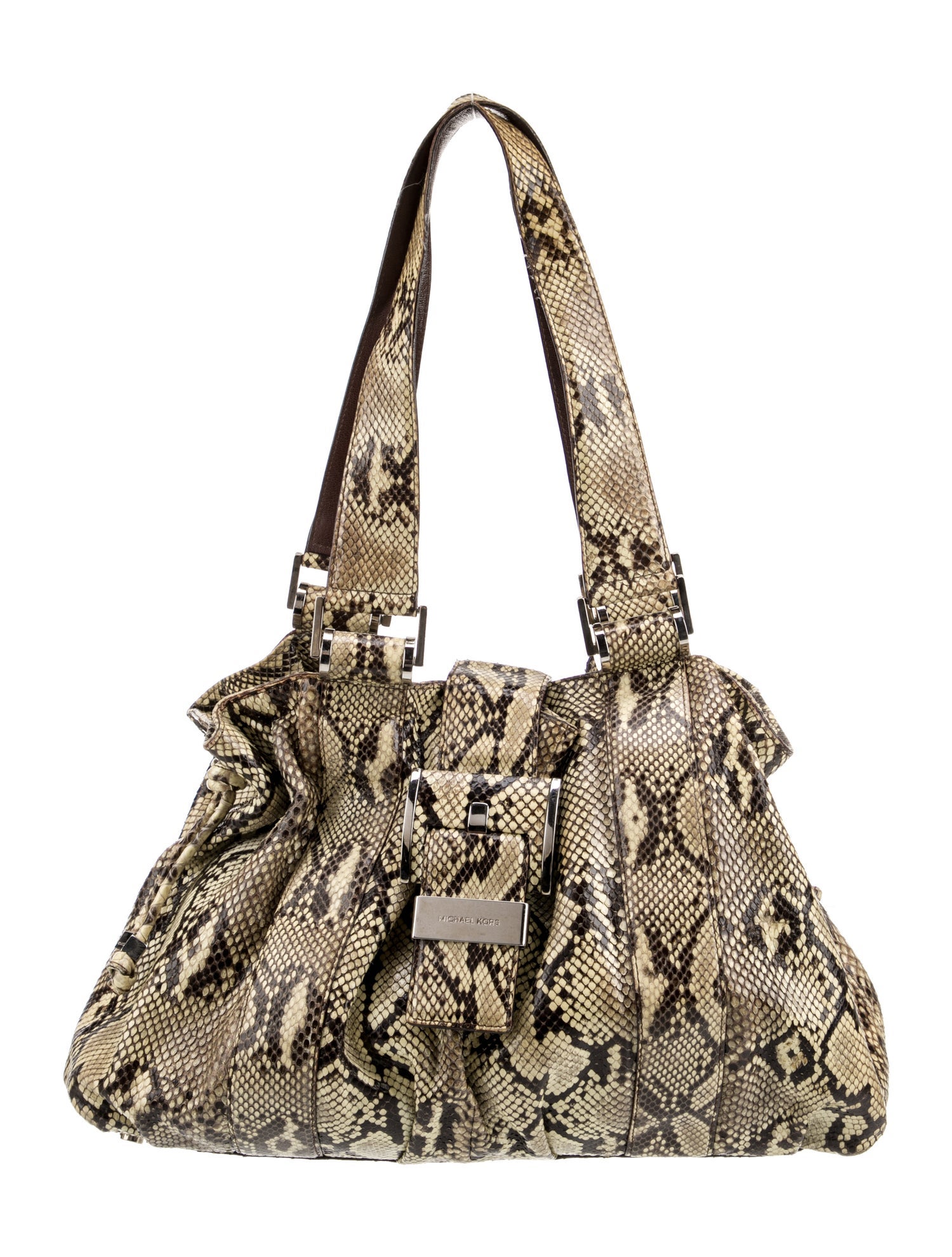 Michael Kors Embossed Leather Shoulder Bag