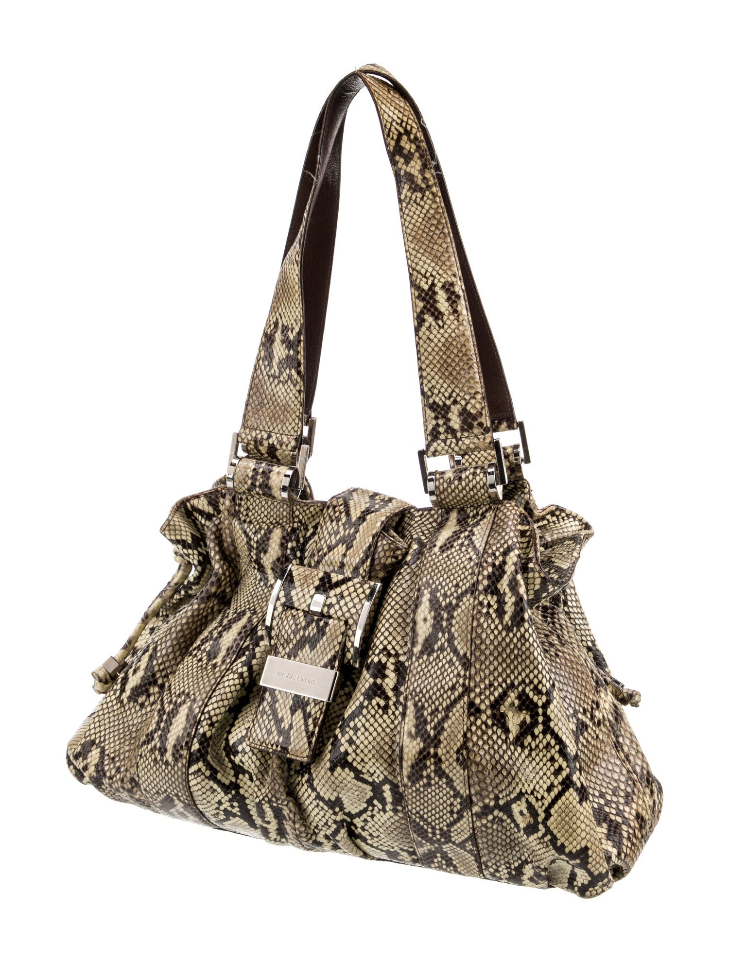 Michael Kors Embossed Leather Shoulder Bag