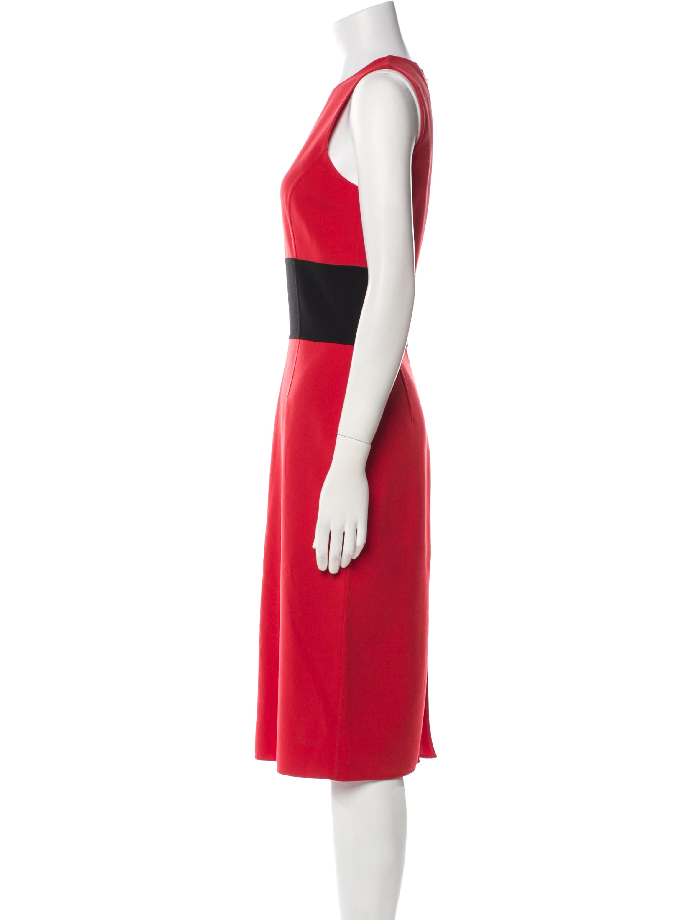 Michael Kors Virgin Wool Midi Length Dress
