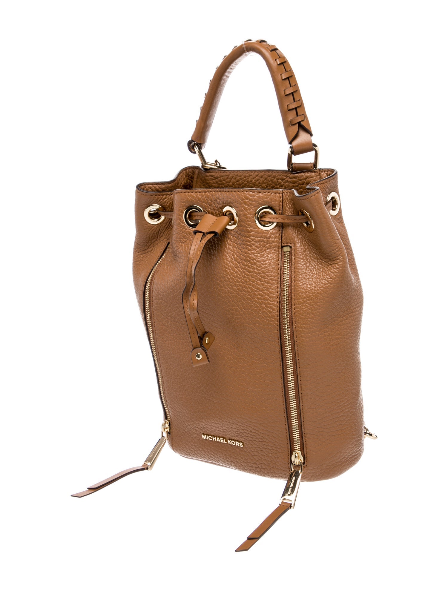 Michael Kors Leather Bucket Bag