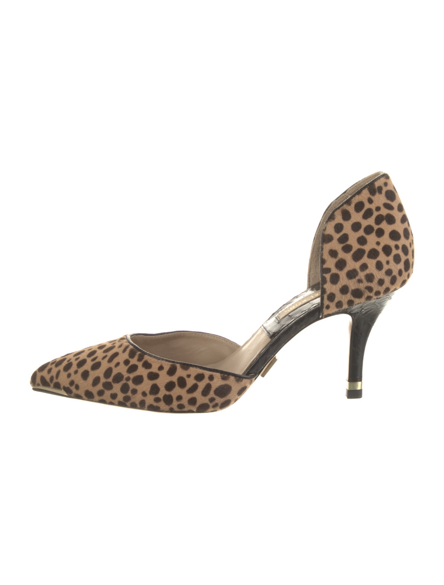 Michael Kors Ponyhair Animal Print D'Orsay Pumps