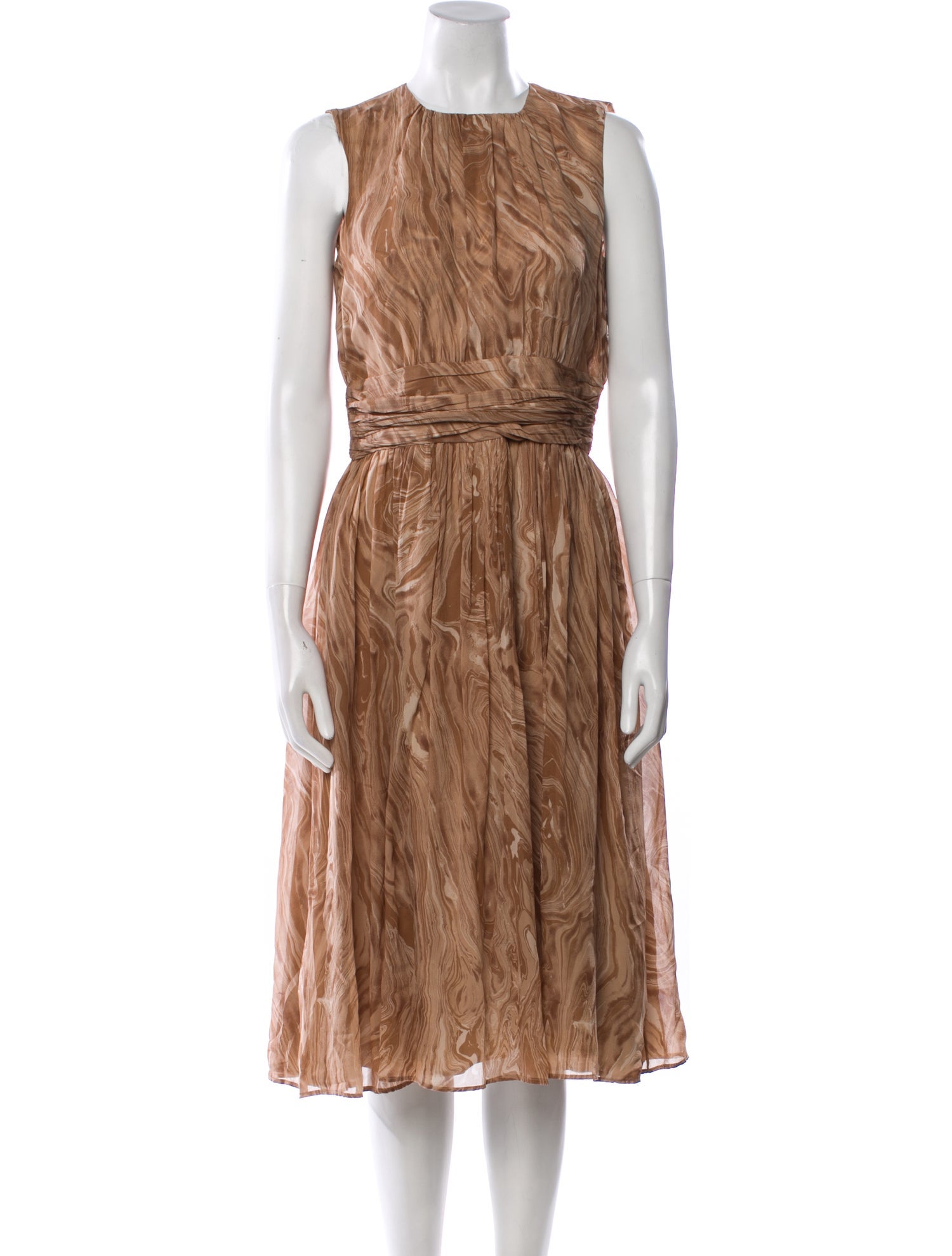 Michael Kors Printed Midi Length Dress