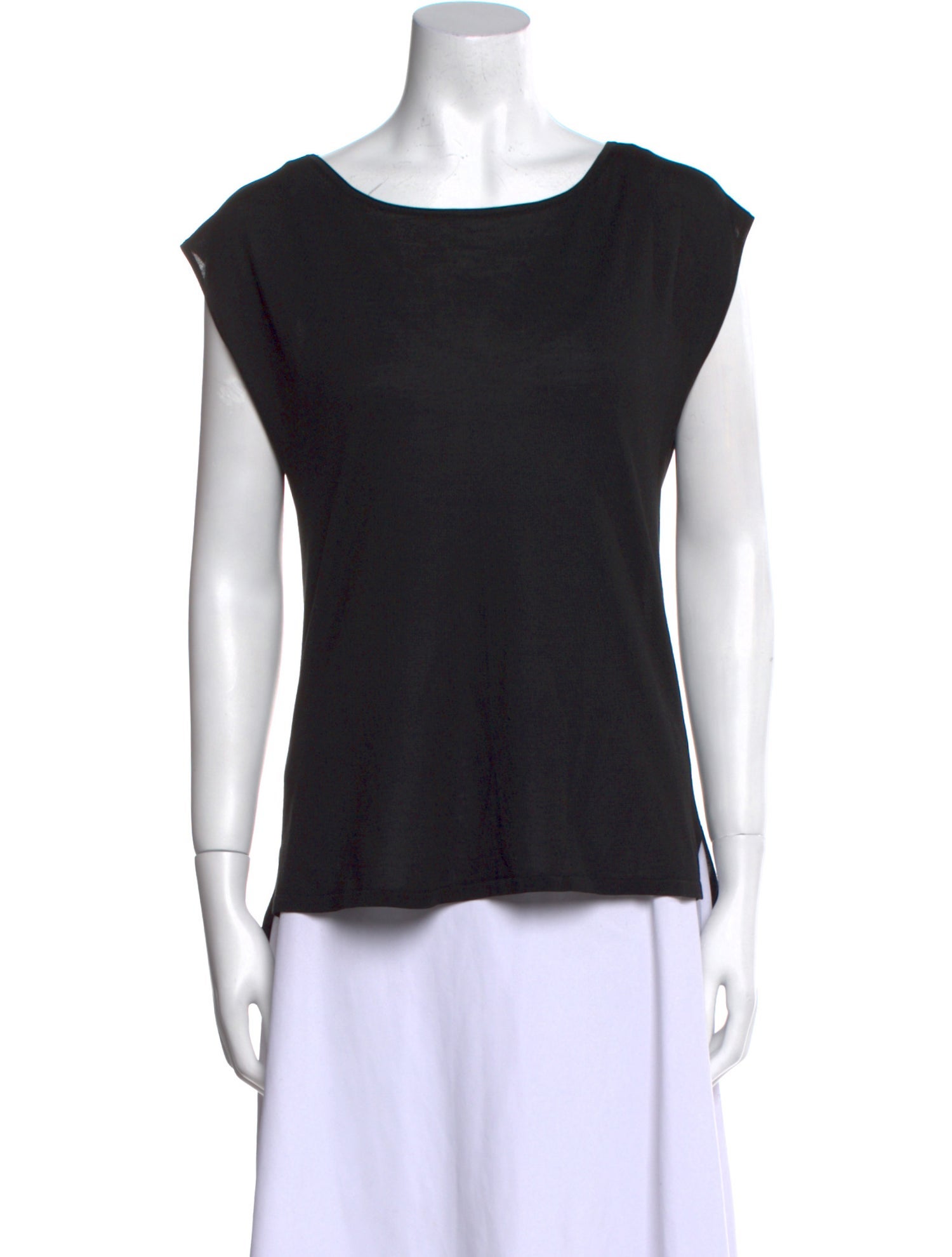 Michael Kors Silk Bateau Neckline T-Shirt