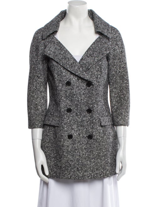 Michael Kors Virgin Wool Tweed Pattern Coat