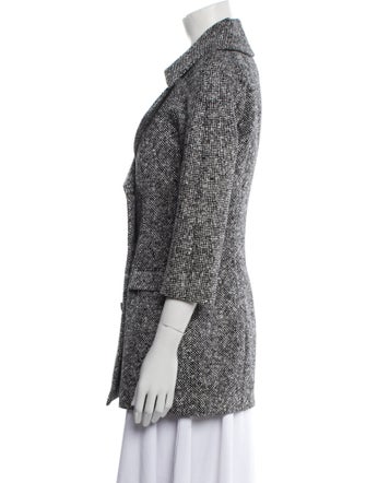 Michael Kors Virgin Wool Tweed Pattern Coat