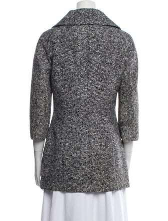 Michael Kors Virgin Wool Tweed Pattern Coat