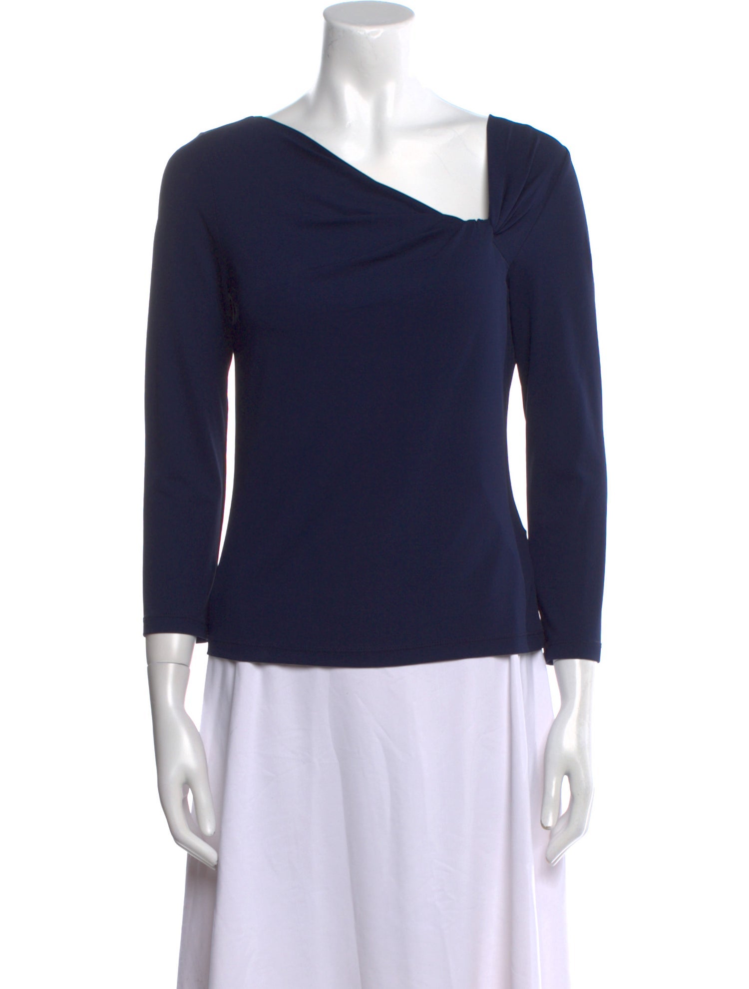 Michael Kors Cowl Neck Three-Quarter Sleeve Top