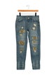 Michael Kors Mid-Rise Straight Leg Jeans