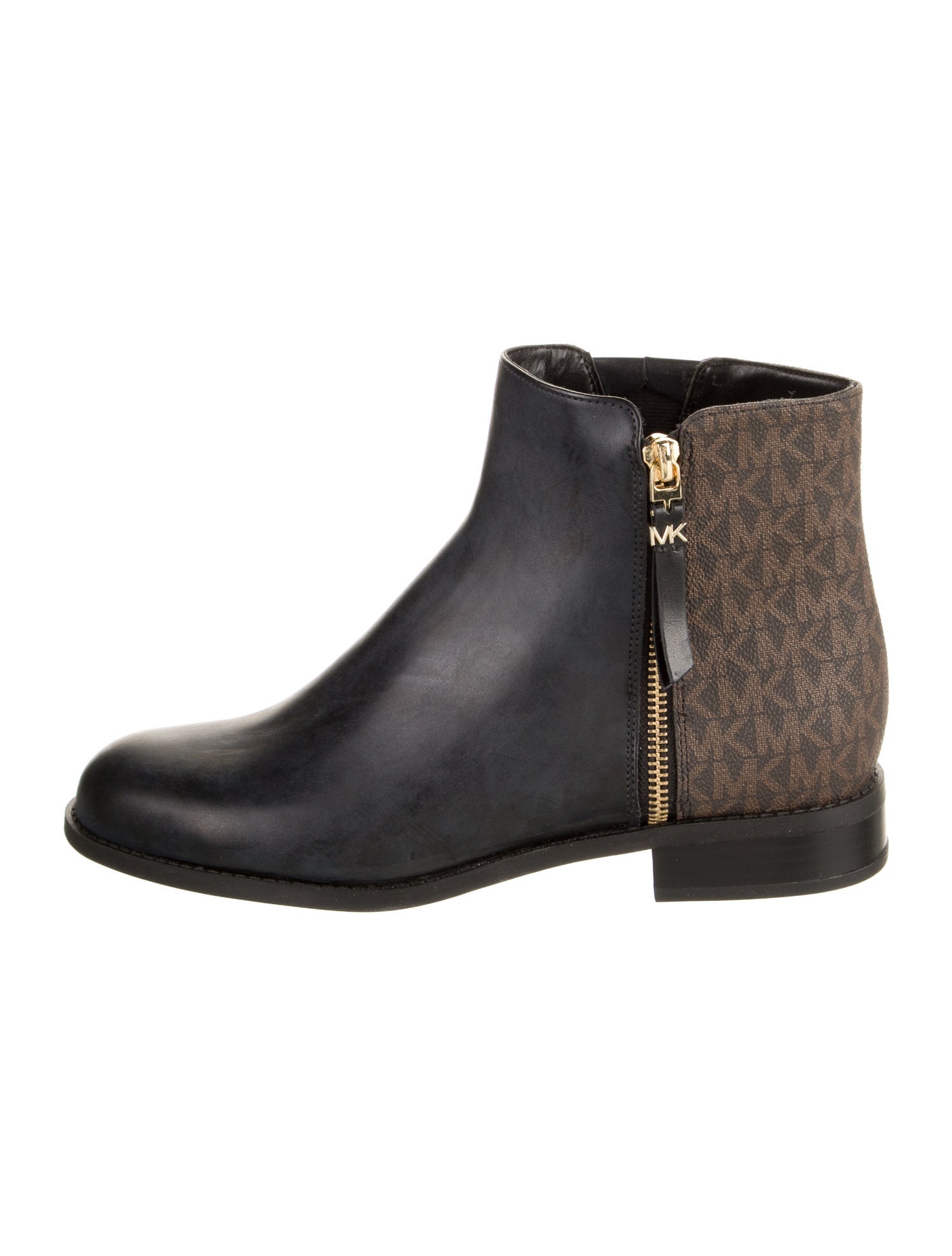 Michael Kors Monogram Pattern Leather Boots