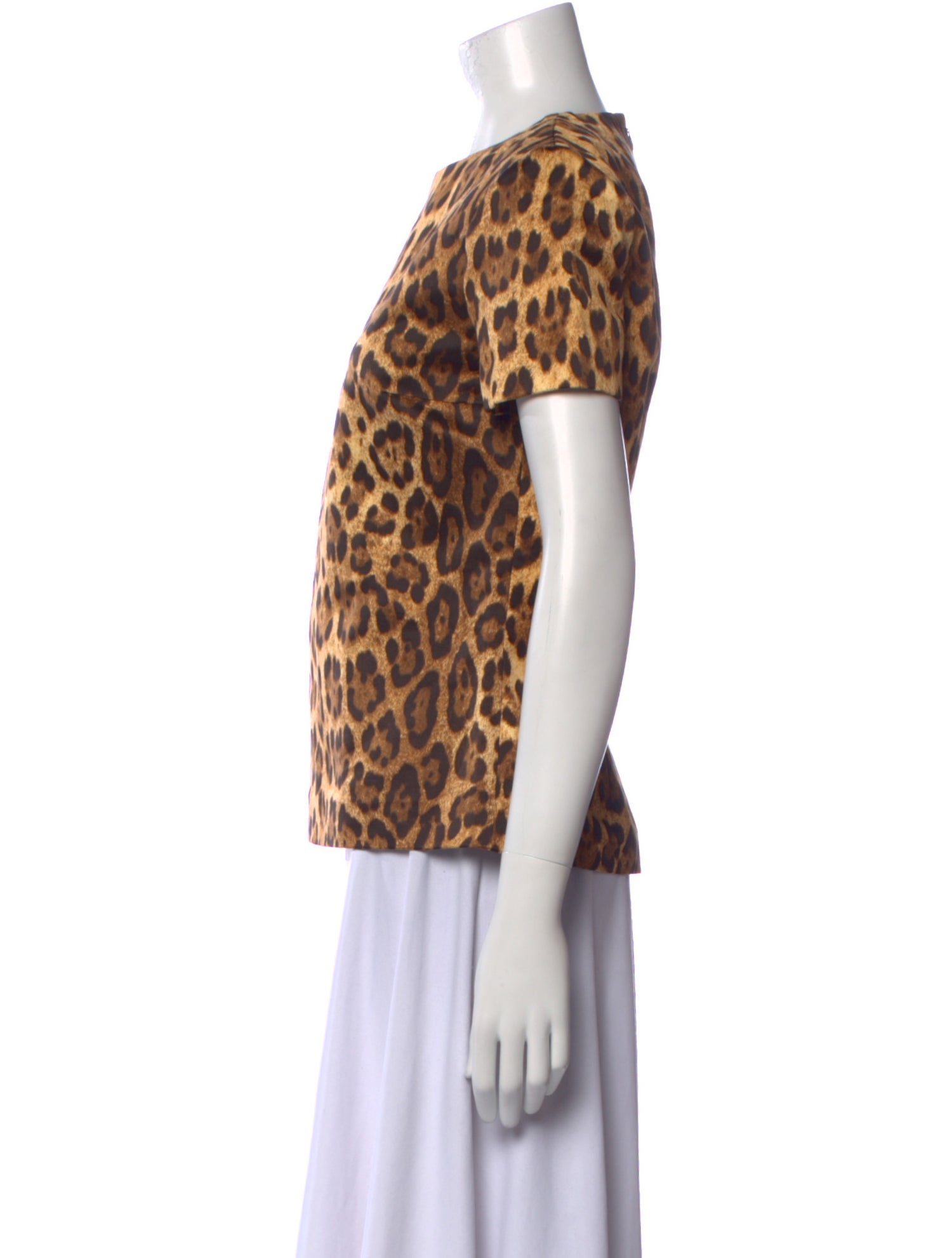 Michael Kors Animal Print Crew Neck T-Shirt