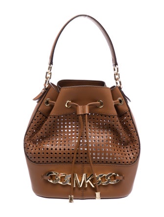 Michael Kors Leather Bucket Bag