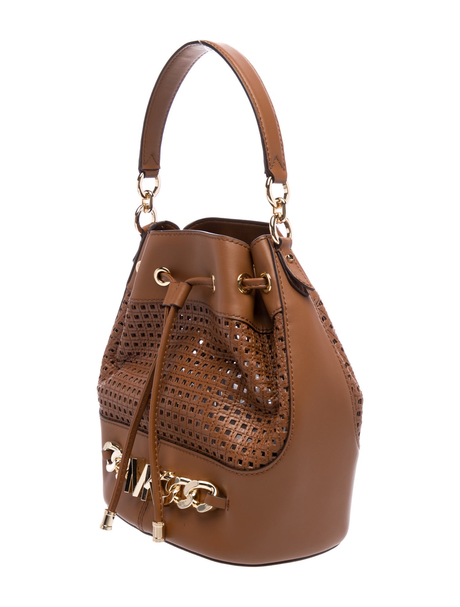 Michael Kors Leather Bucket Bag