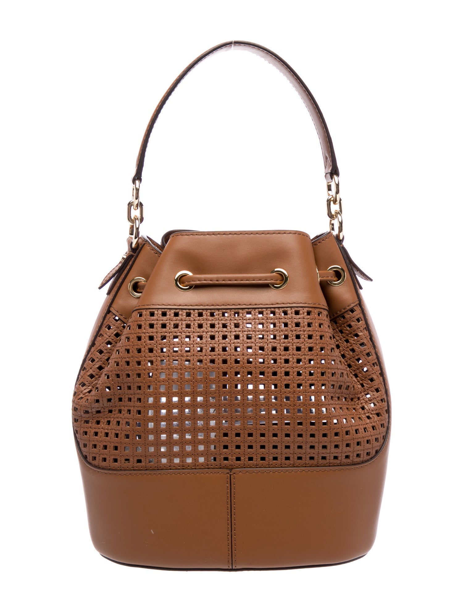 Michael Kors Leather Bucket Bag