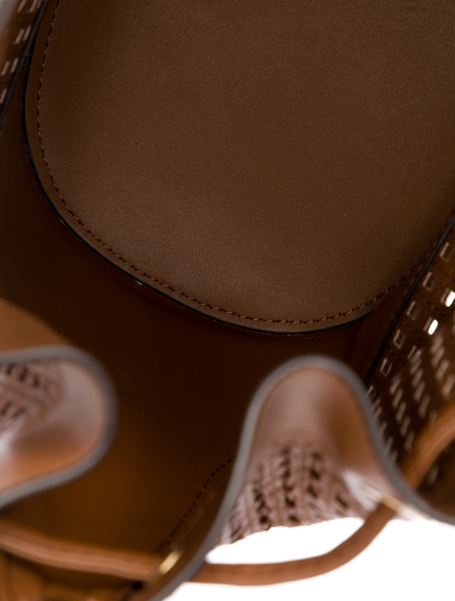 Michael Kors Leather Bucket Bag