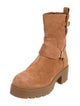 Michael Kors Suede Moto Boots