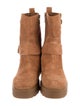 Michael Kors Suede Moto Boots