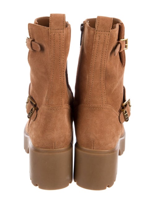 Michael Kors Suede Moto Boots