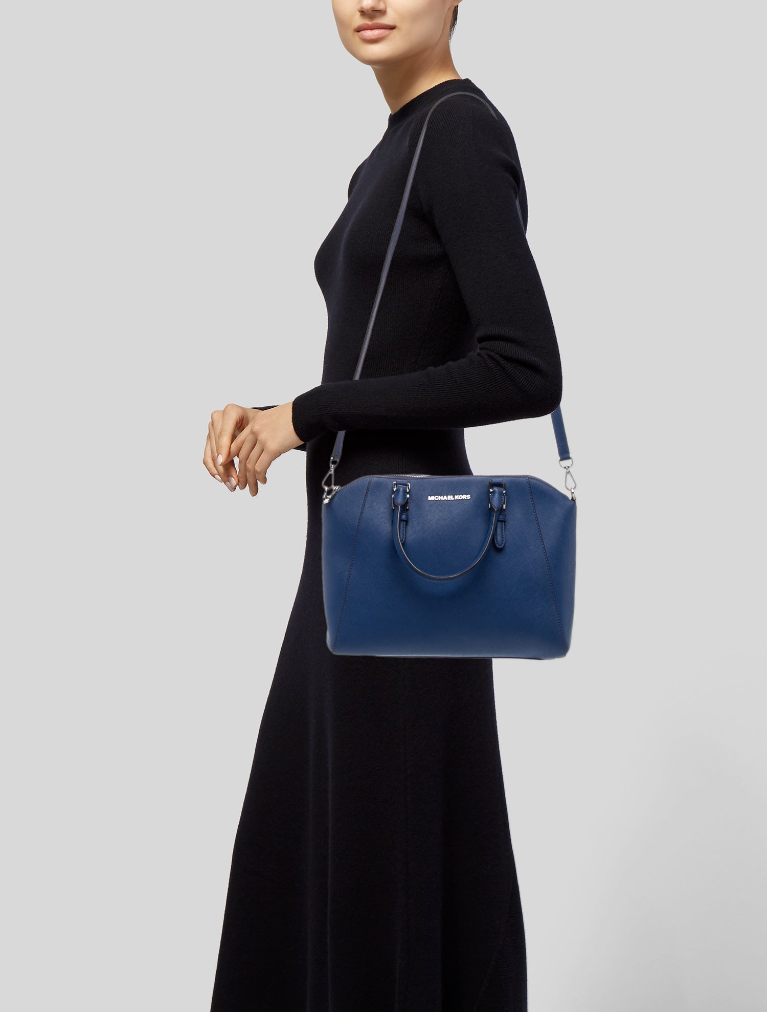 Michael Kors Saffiano Leather Top Handle Bag