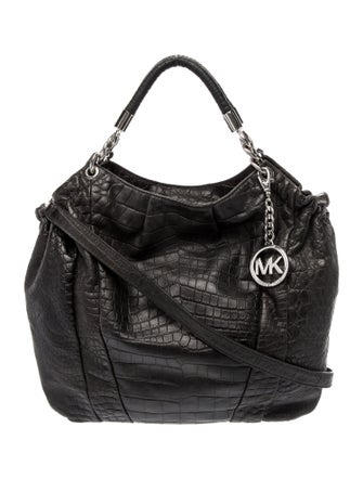 Michael Michael Kors Embossed Leather Shoulder Bag