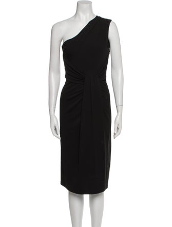Michael Kors One-Shoulder Midi Length Dress