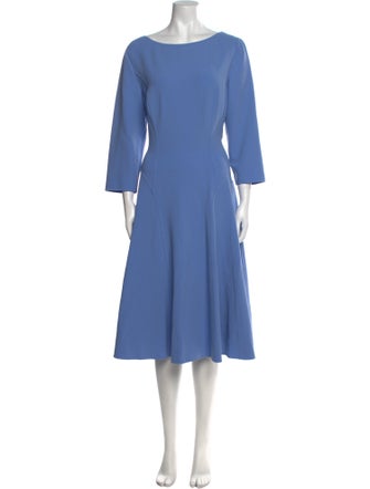 Michael Kors Virgin Wool Midi Length Dress