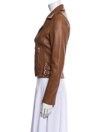 Michael Kors Leather Biker Jacket