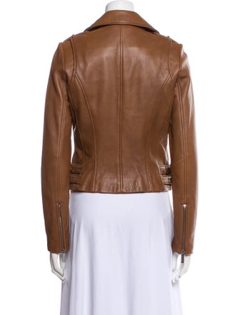Michael Kors Leather Biker Jacket