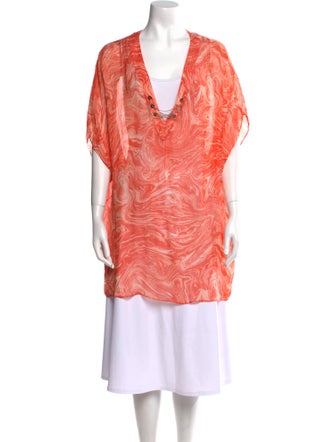 Michael Kors Printed Chain-Link Accents Cover-Up