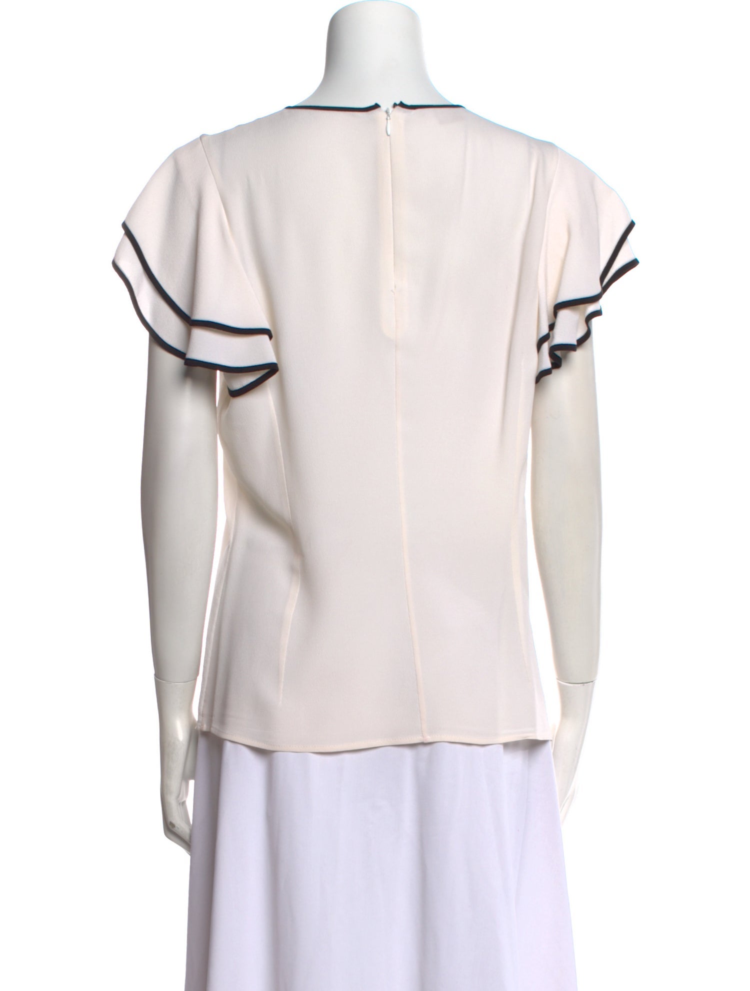 Michael Kors Silk Crew Neck Blouse