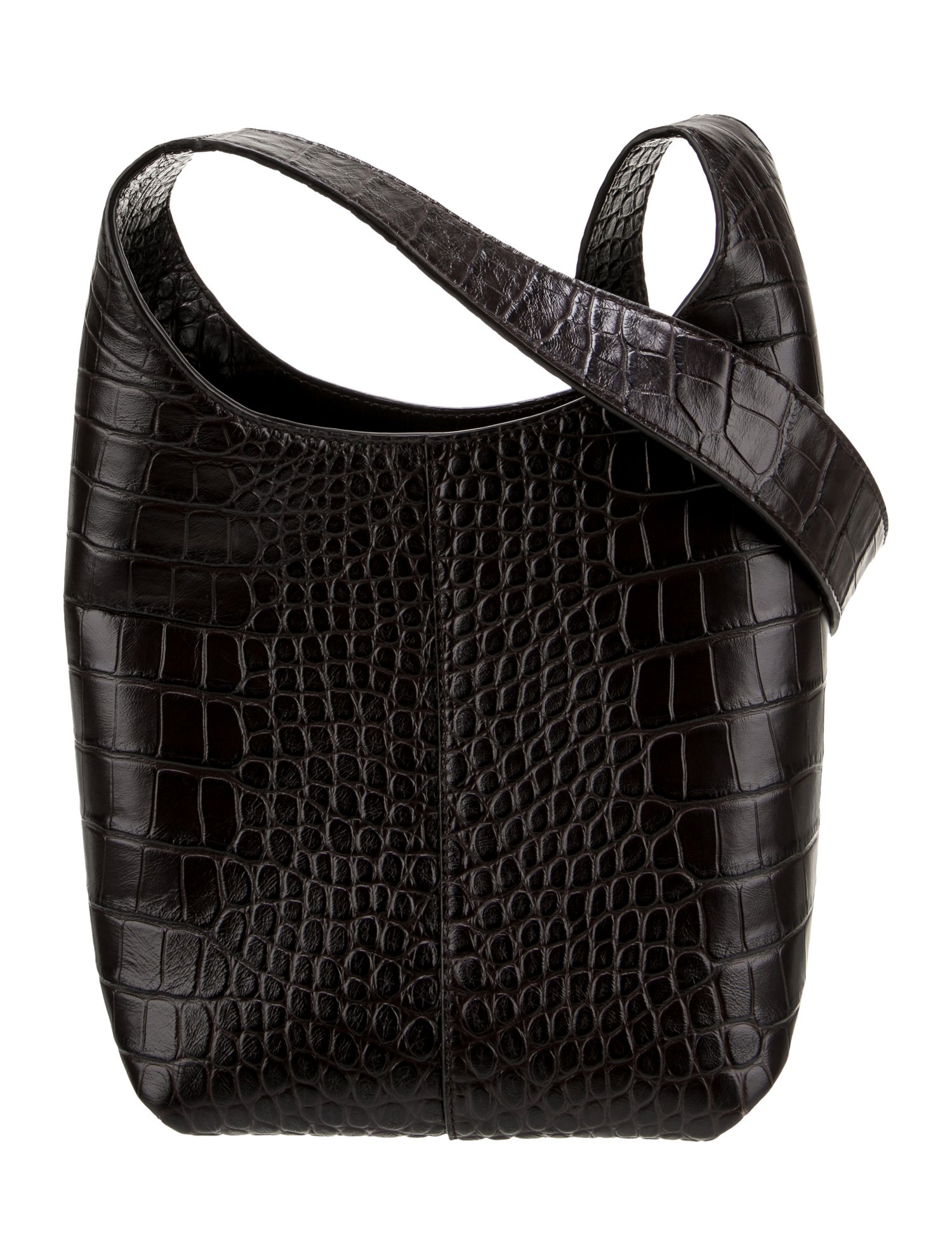 Michael Kors Collection Embossed Leather Messenger Bag