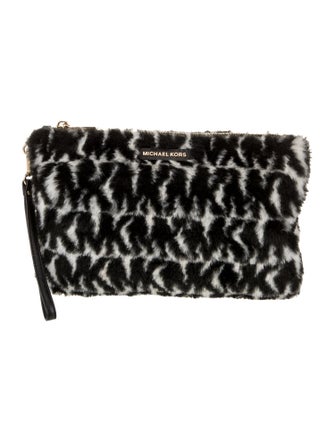 Michael Kors Faux Fur Clutch