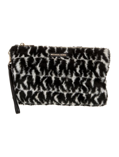 Michael Kors Faux Fur Clutch