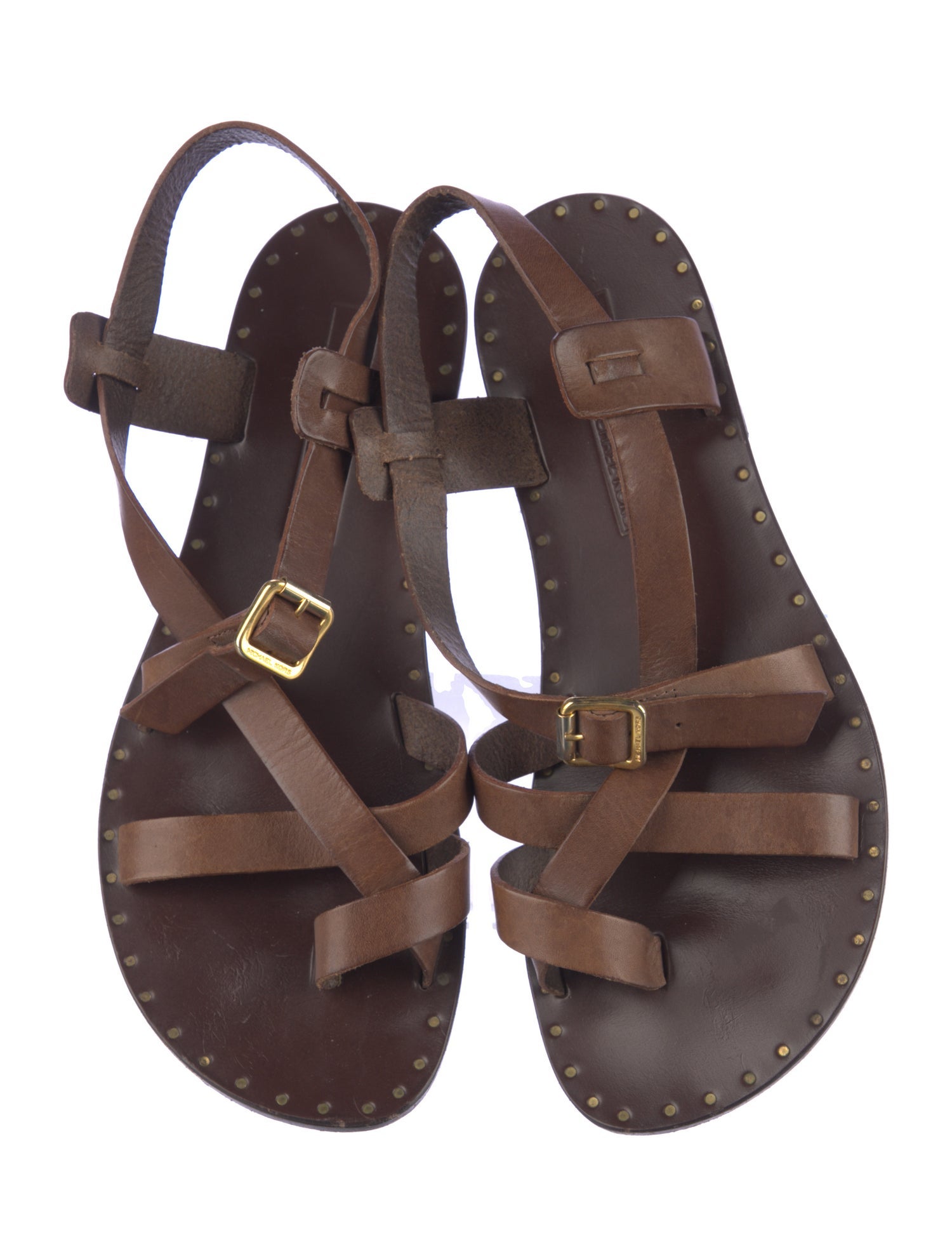 Michael Kors Leather Gladiator Sandals