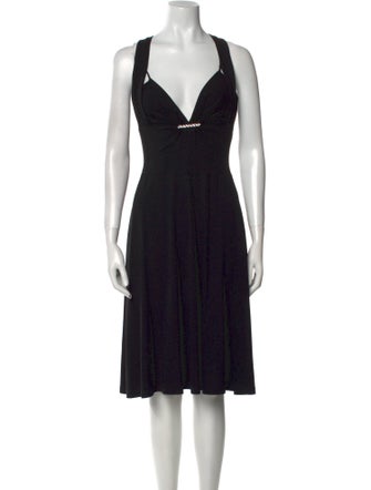 Michael Kors V-Neck Knee-Length Dress