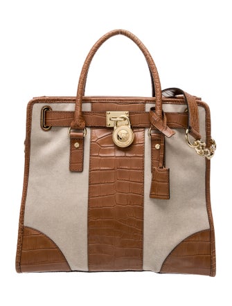 Michael Michael Kors Embossed Leather Top Handle Bag